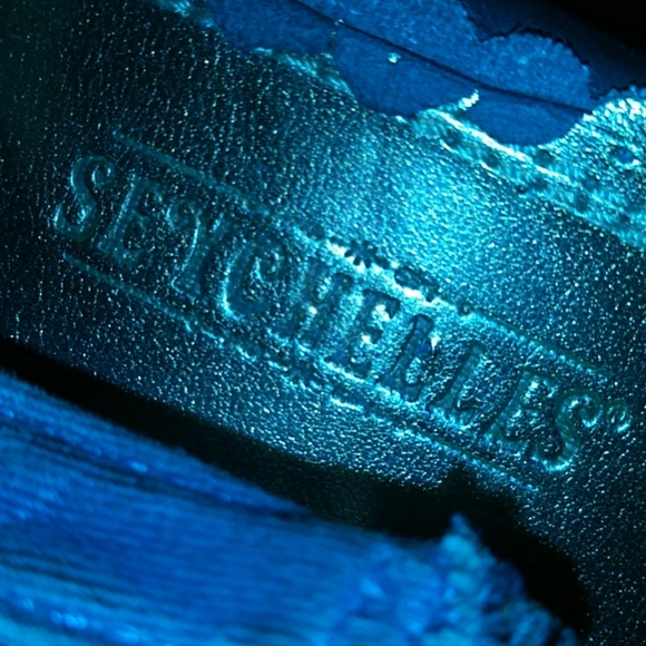 Seychelle Anthropologie wedge brown leather uppers Turquoise Trim shoes - Picture 6 of 8